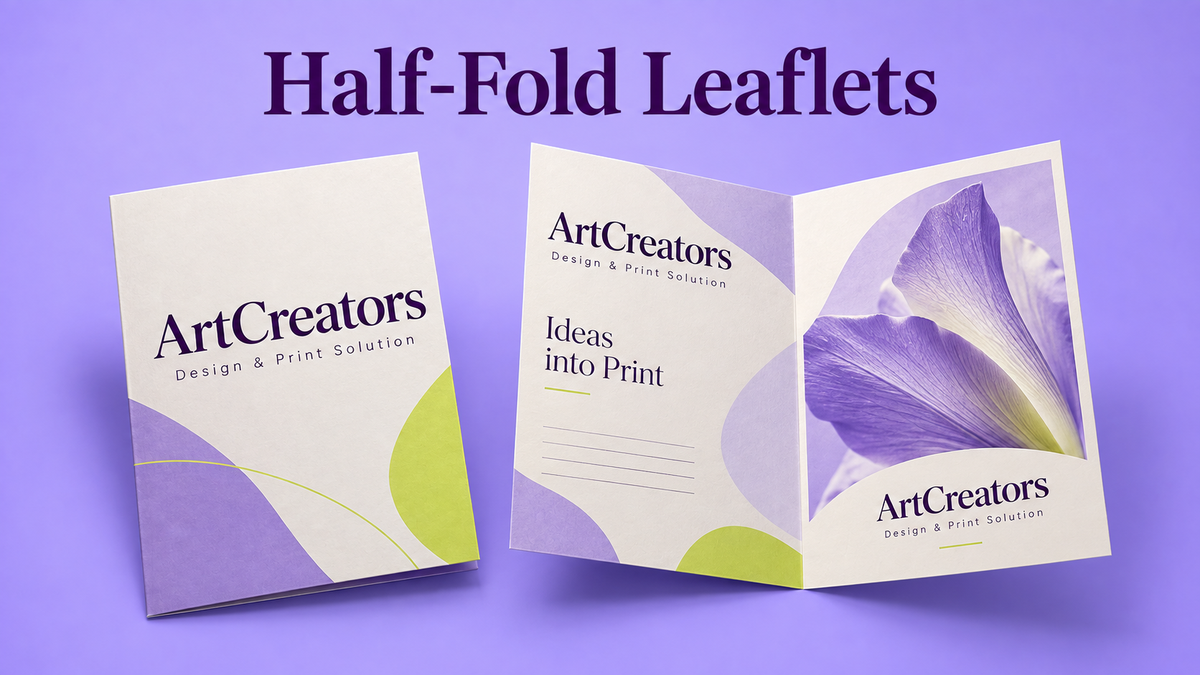 Half-Fold Leaflets - product display