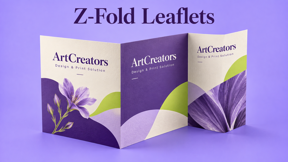 Z-Fold Leaflets - product display