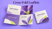 Cross-Fold Leaflets - product display
