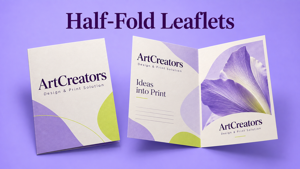 Half-Fold Leaflets - product display