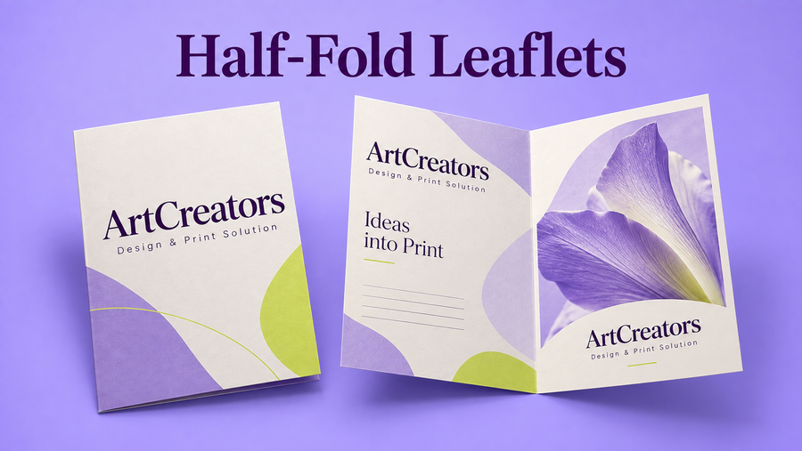 Half-Fold Leaflets - product display