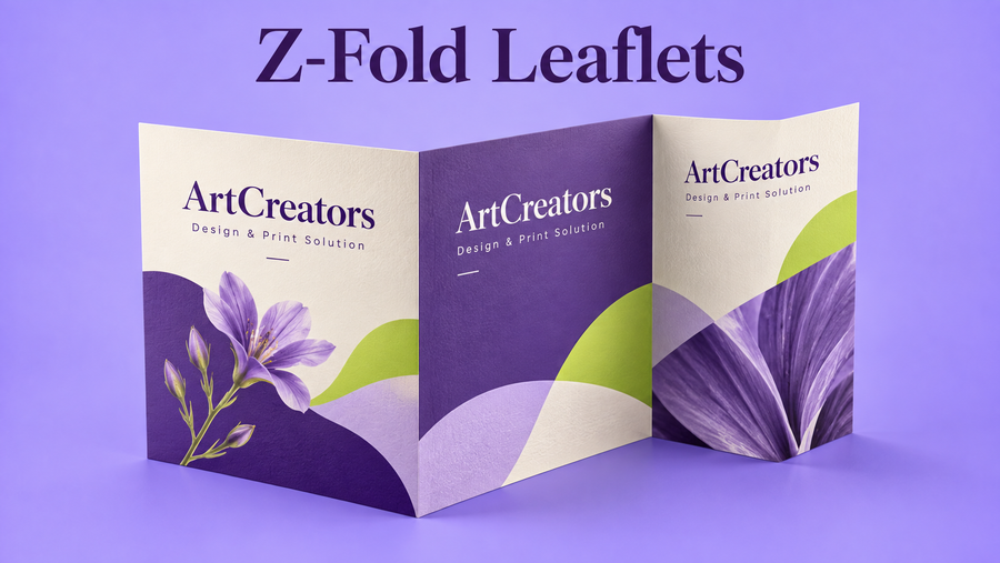 Z-Fold Leaflets - product display